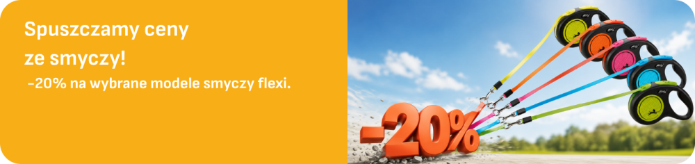 Spuszczamy ceny ze smyczy -20% na wybrane modele smyczy flexi