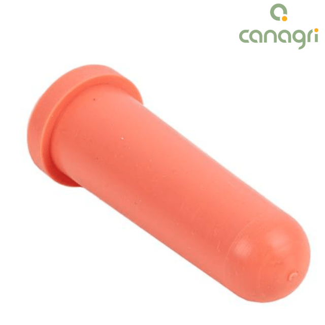 Smoczek silikonowy do wiadra do pojenia cieląt, 100 mm, czerwony, Kerbl