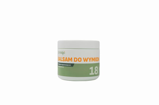 Balsam do wymion z efektem rozgrzewającym ”18”, 500 ml, Canagri