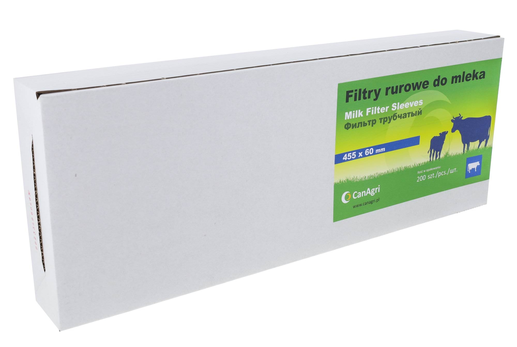 Filtr rurowy do mleka, 455 x 60 mm, 200 szt., Canagri