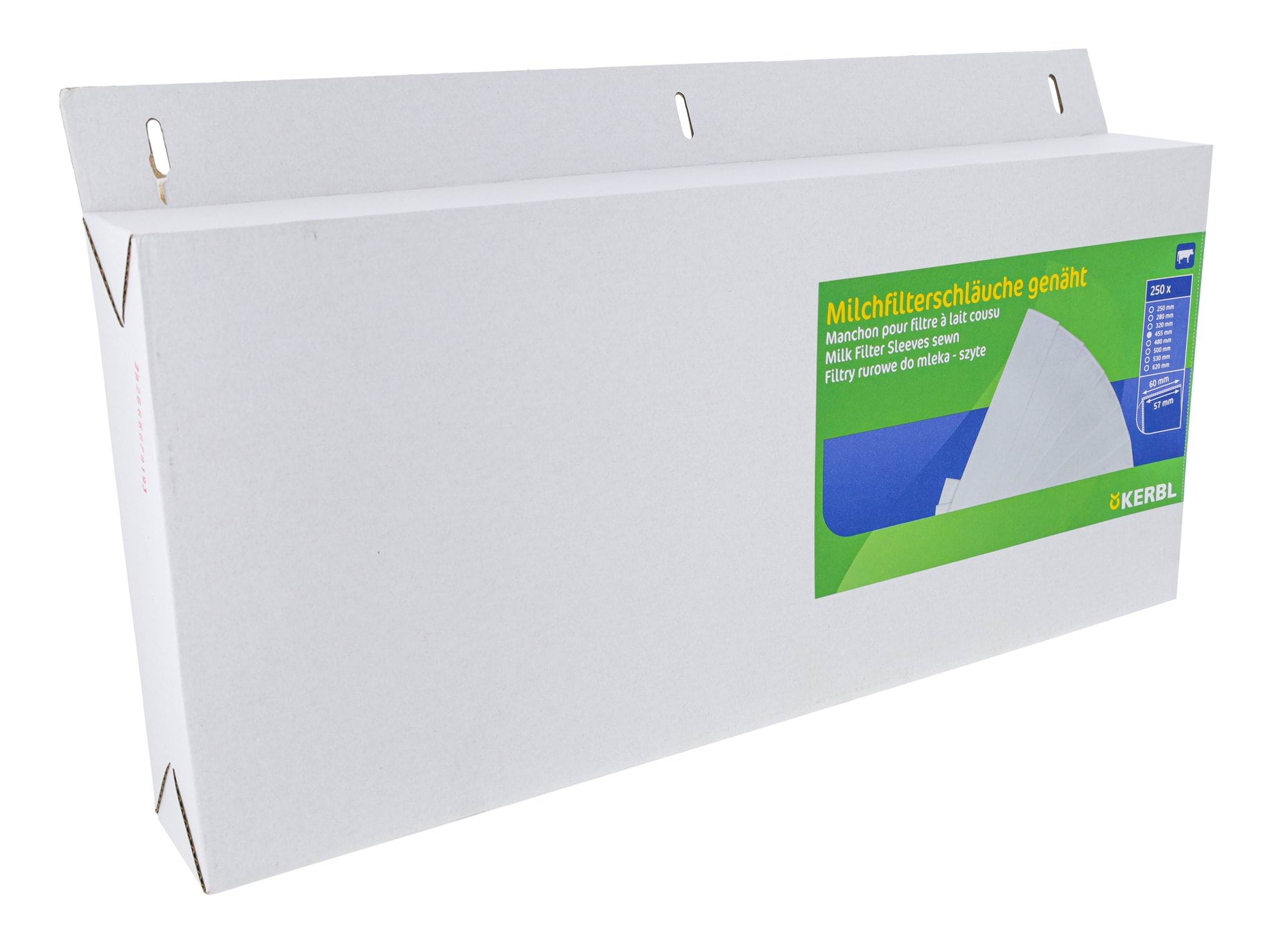 Filtr rurowy do mleka, 455 x 57 mm, 250 szt., Kerbl