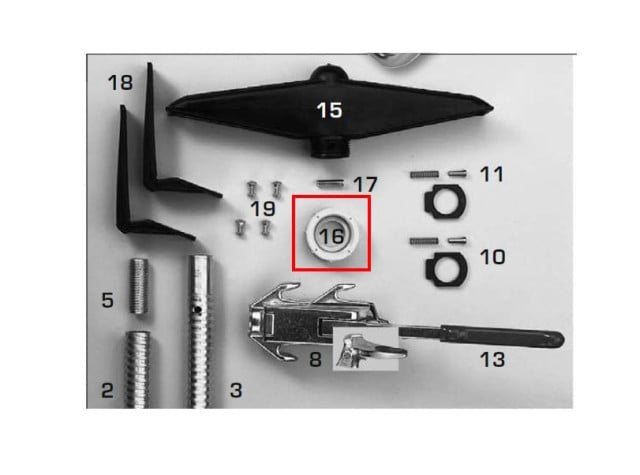 Nakrętka do głowicy plastikowej, Kerbl