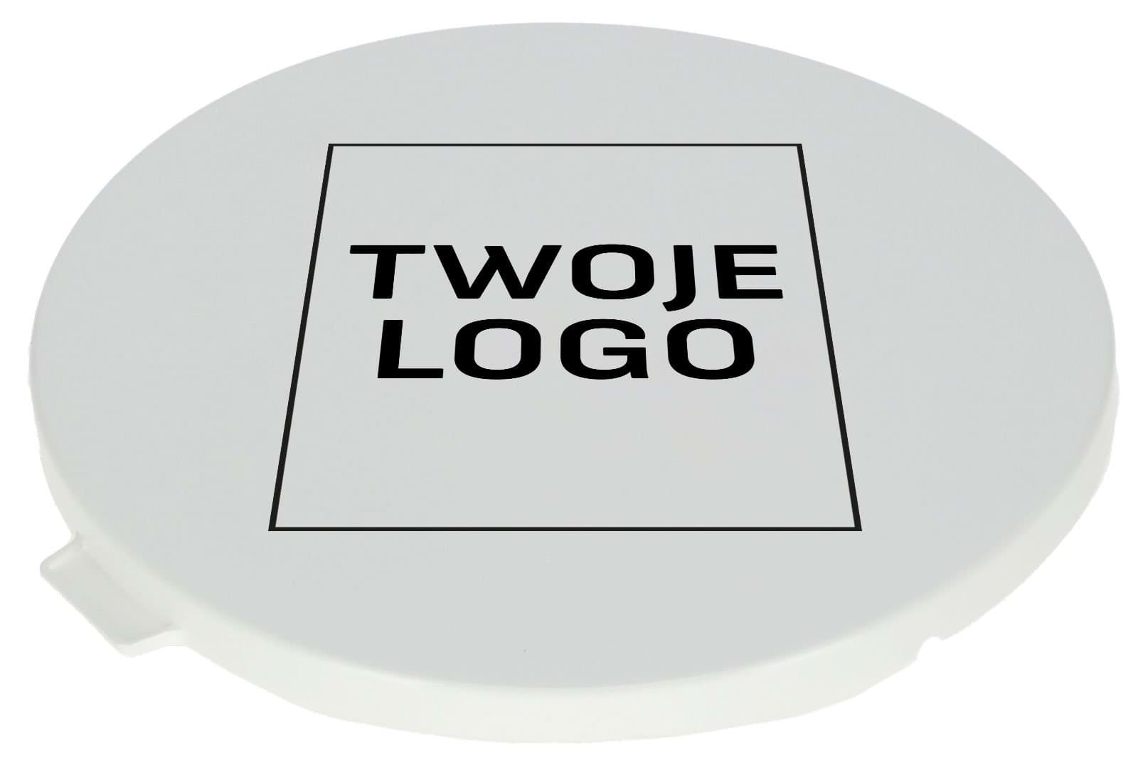 Pokrywka do miski na paszę, 2 l, biały, logowana, Kerbl