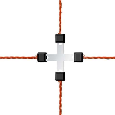 Złączka krzyżowa do plecionki Litzclip® 3 mm, 5 szt