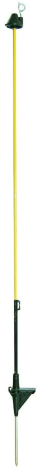 Palik ogrodzeniowy owalny z włókna szklanego, 106 cm, żółty, 10 x 6 mm, 10 szt., Kerbl