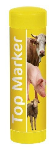 Kredka do znakowania zwierząt TopMarker, 60 g, żółta, Kerbl