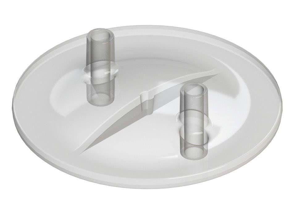 Pokrywa bańki udojowej, tworzywo, 2 otwory, 16-20 mm, Kerbl