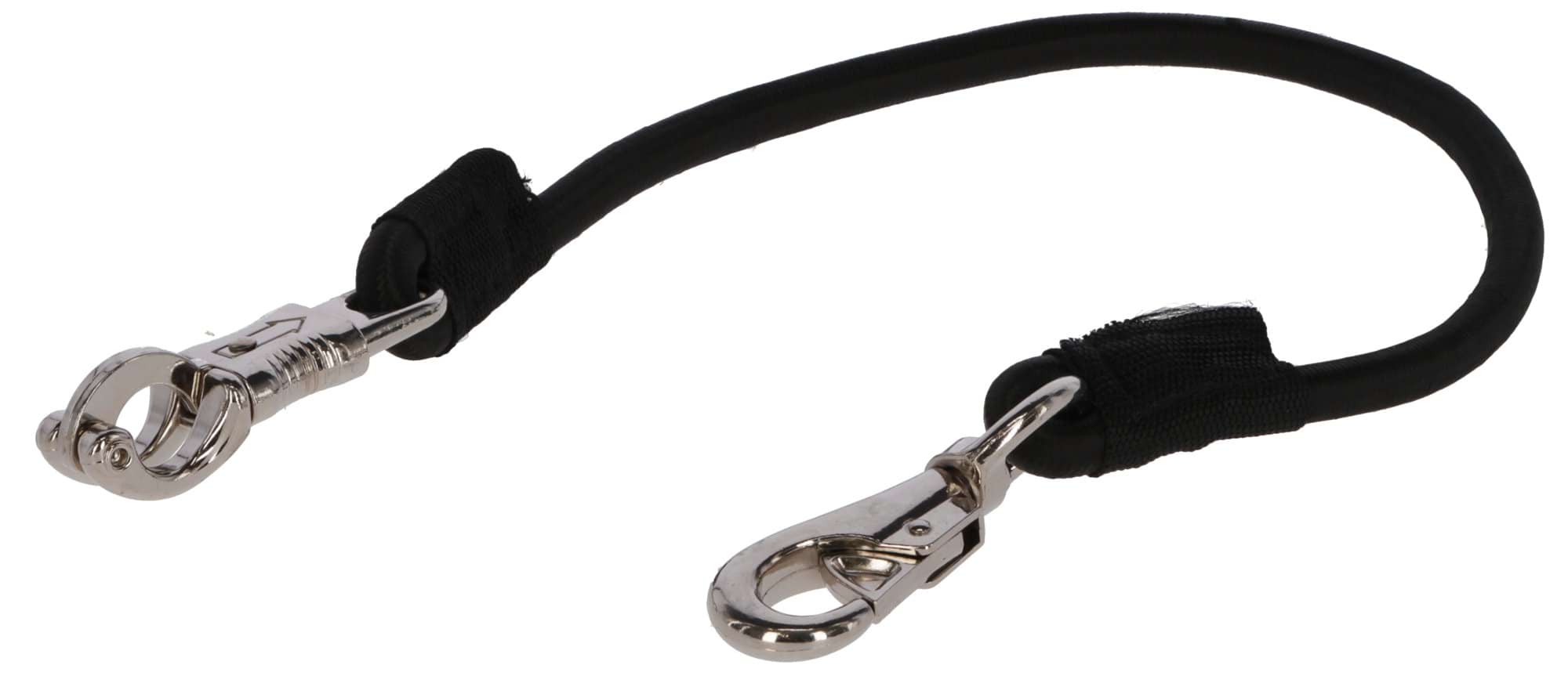 Elastyczna linka do przywiązywania konia, czarny, 70 cm, Kerbl