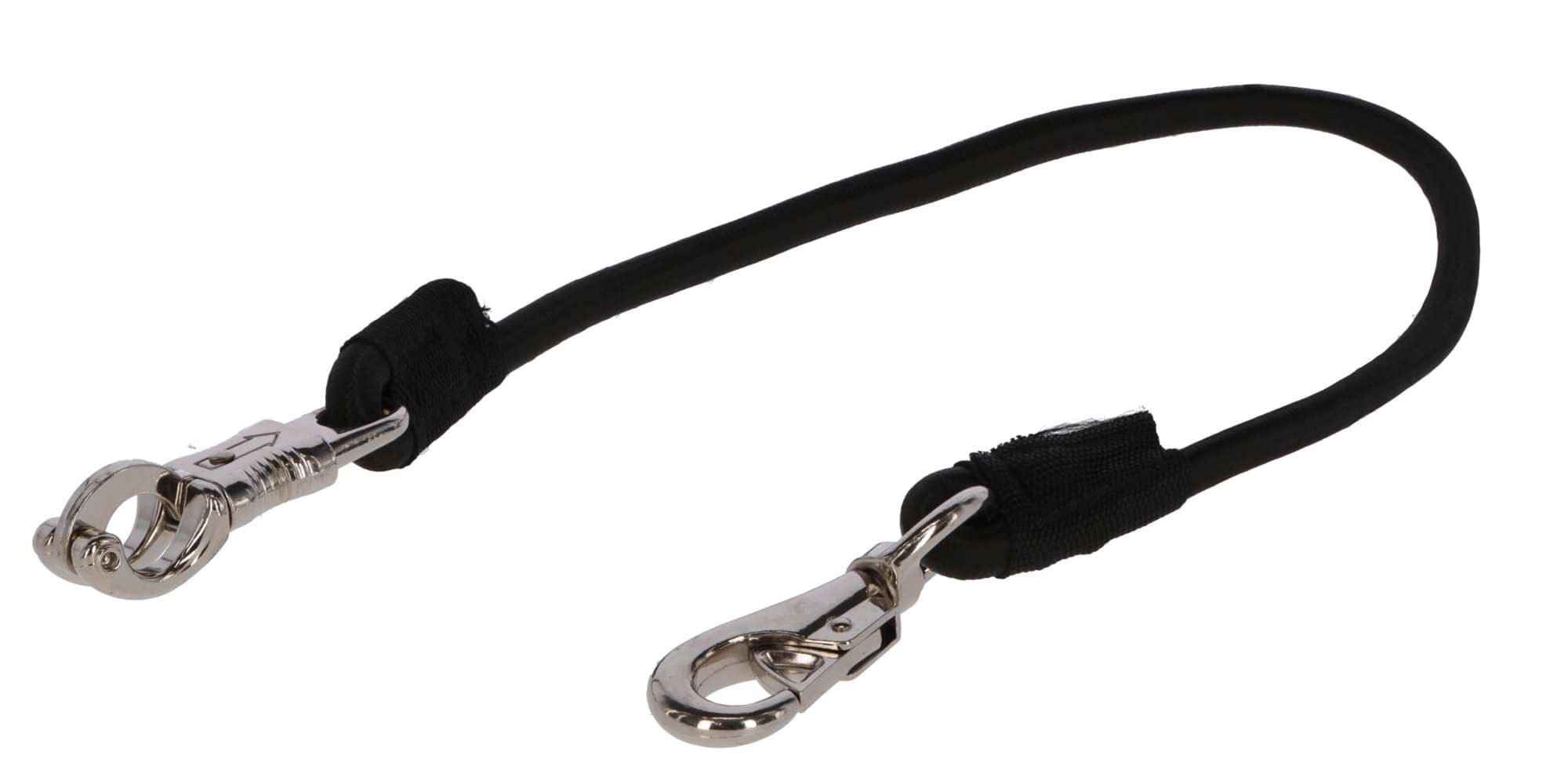 Elastyczna linka do przywiązywania konia, czarny, 90 cm, Kerbl