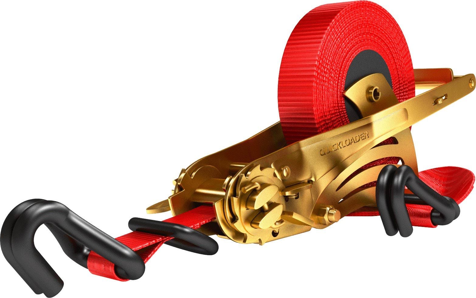 Pas transportowy, automatyczny Quickloader, 5m x 35mm, 2000 kg, 4,8 kN, czerwony, Kerbl