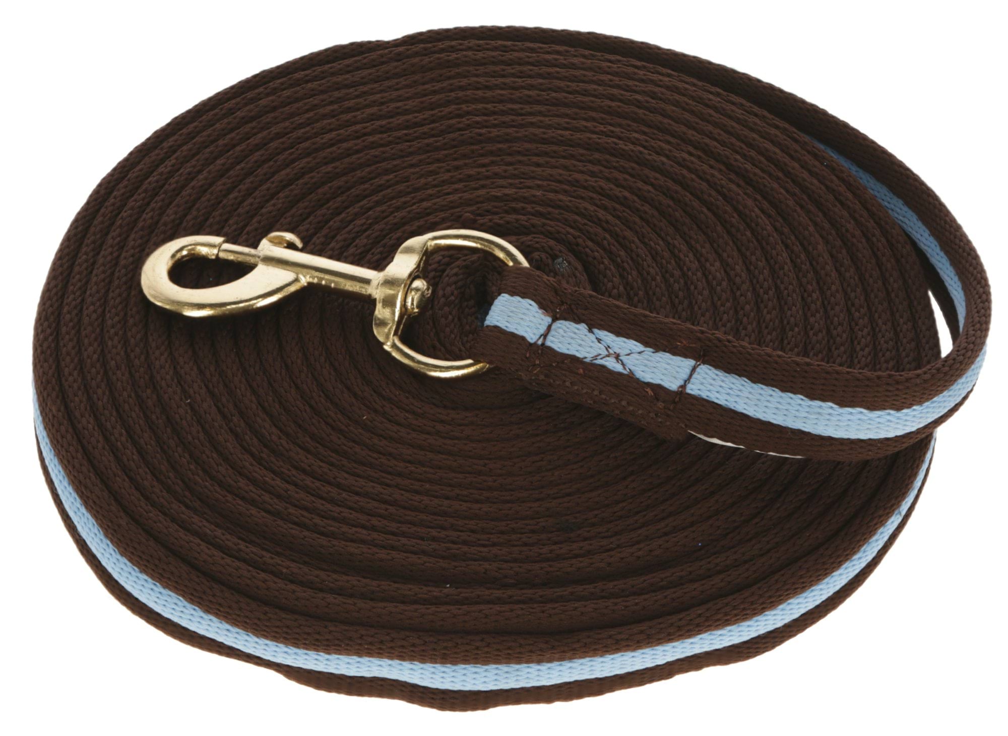 Lonża dla konia Soft, 8 m, brązowy/niebieski, Covalliero