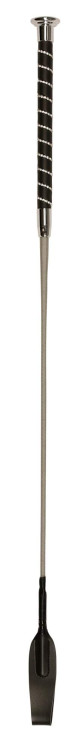Bat skokowy, z kryształkami, srebrny, 65 cm, Covalliero