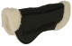 Korygująca podkładka pod siodło AntiSlip, ze sztucznym futrem, czarny, Covalliero