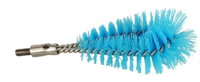 Zapasowa część myjąca szczotki podwójnej, kołnierzowa, 10 cm, niebieski