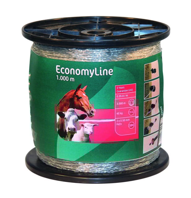 Plecionka ogrodzeniowa ECONOMY 1000 m, 2 x 0,50 mm, przezroczysta