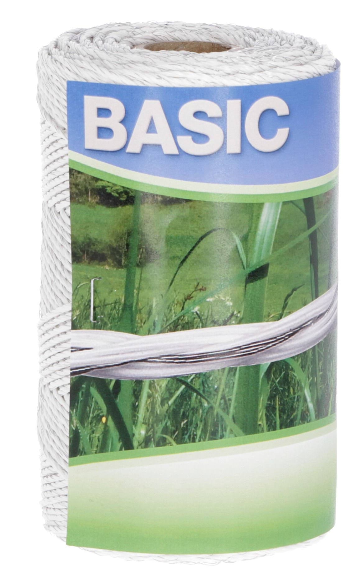 Plecionka ogrodzeniowa BASIC, 250 m, biała, Kerbl