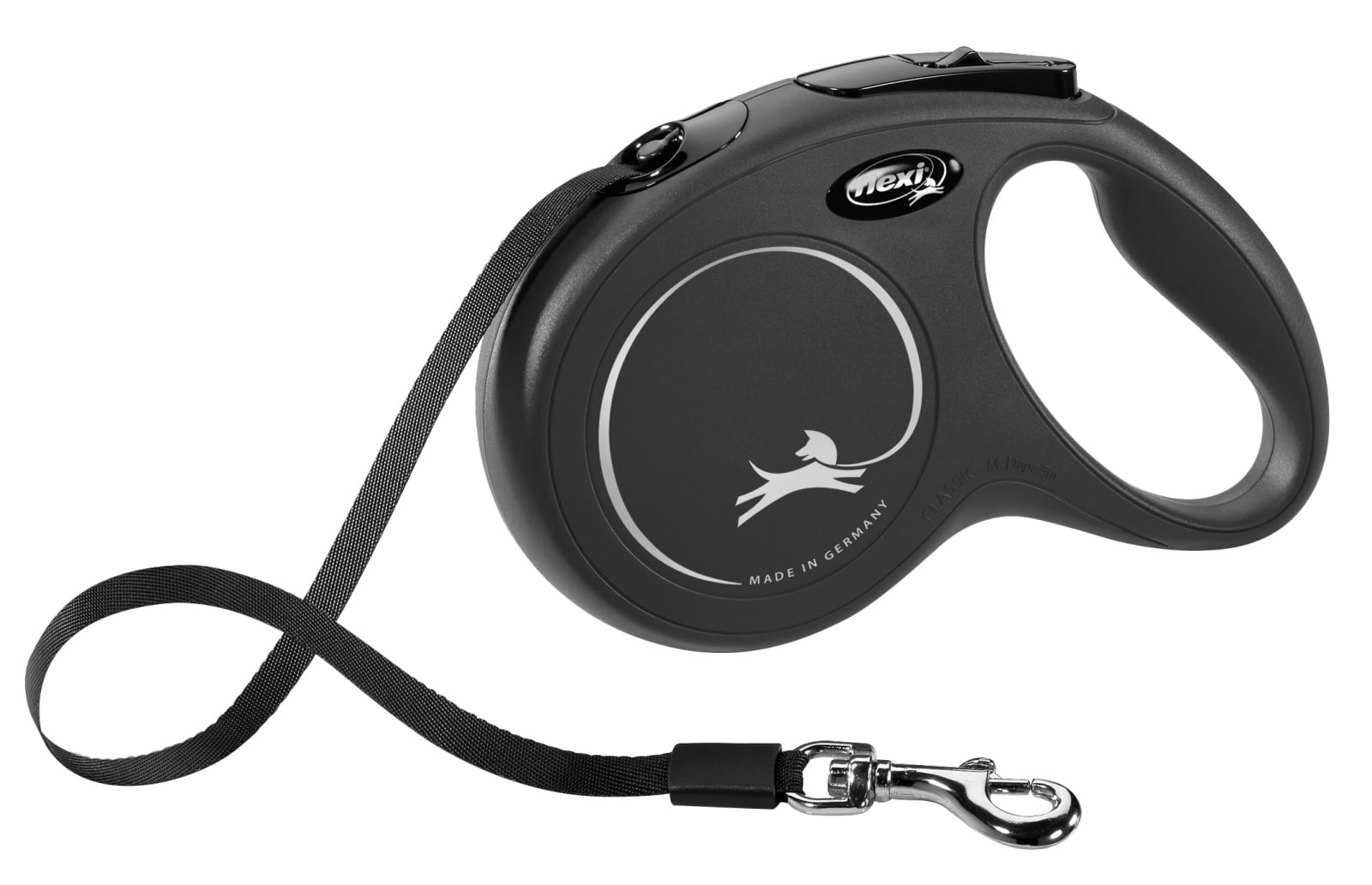 Smycz dla psa Flexi New Classic, taśma, czarna, XS, 3m, 12kg