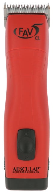 Maszynka do strzyżenia małych zwierząt FAV5 CL, 1 akumulator, czerwony, Aesculap