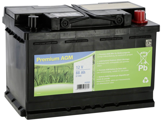 Akumulator do ogrodzeń elektrycznych AGM, 12V, 88 Ah, Kerbl