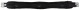Popręg ze sztucznym futrem, czarny, 115 cm, Covalliero