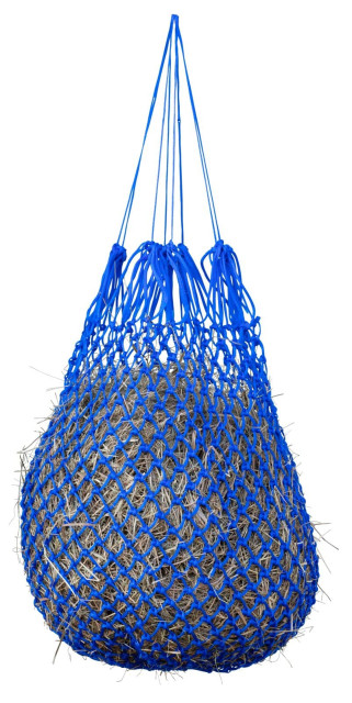 Siatka na siano Nova, bez pierścieni, niebieski, oczko 3 cm, Covalliero