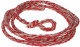 Sizalowa linka transportowa dla zwierząt, biały/czerwony, mała pętla, 400 cm x 16 mm, Kerbl