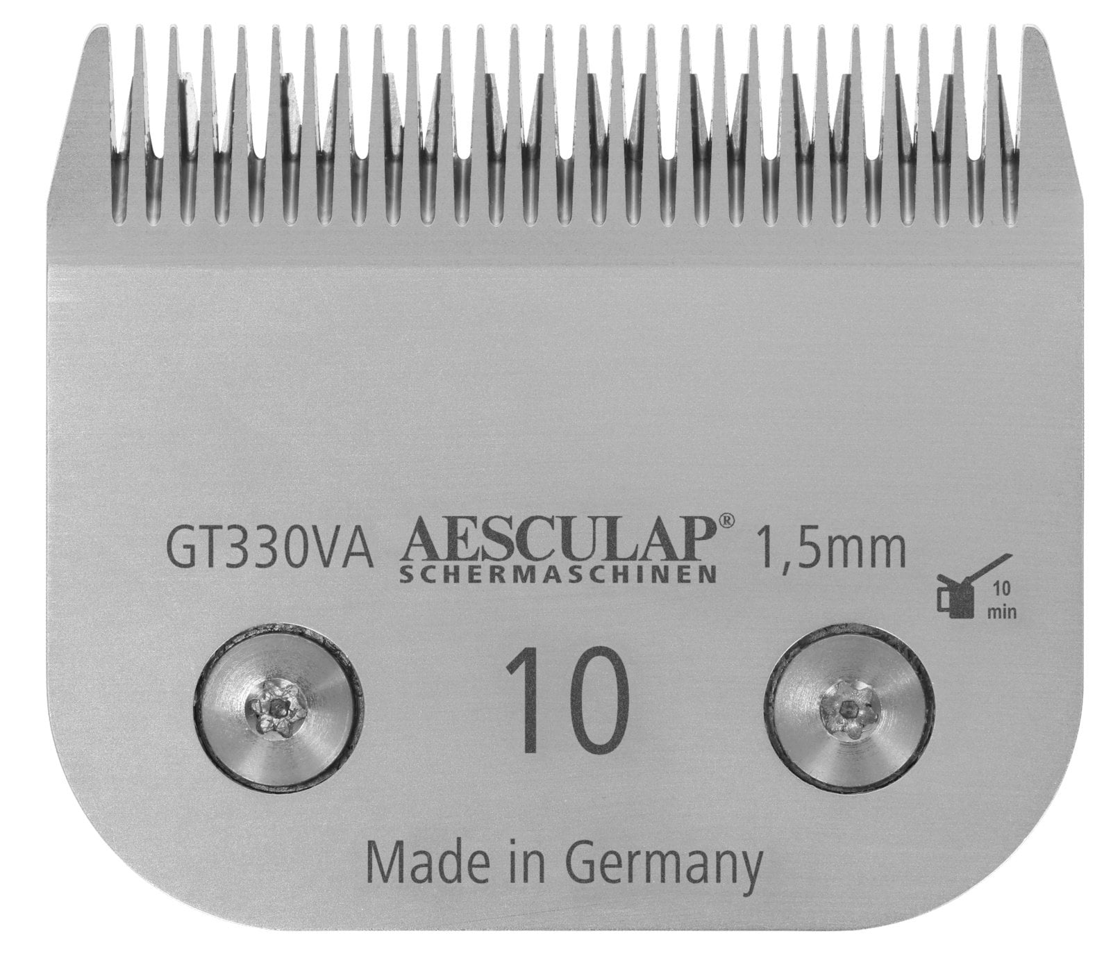 Ostrze do maszynki do strzyżenia, system SnapOn, stal nierdzewna, nr 10, 1,5 mm, Aesculap