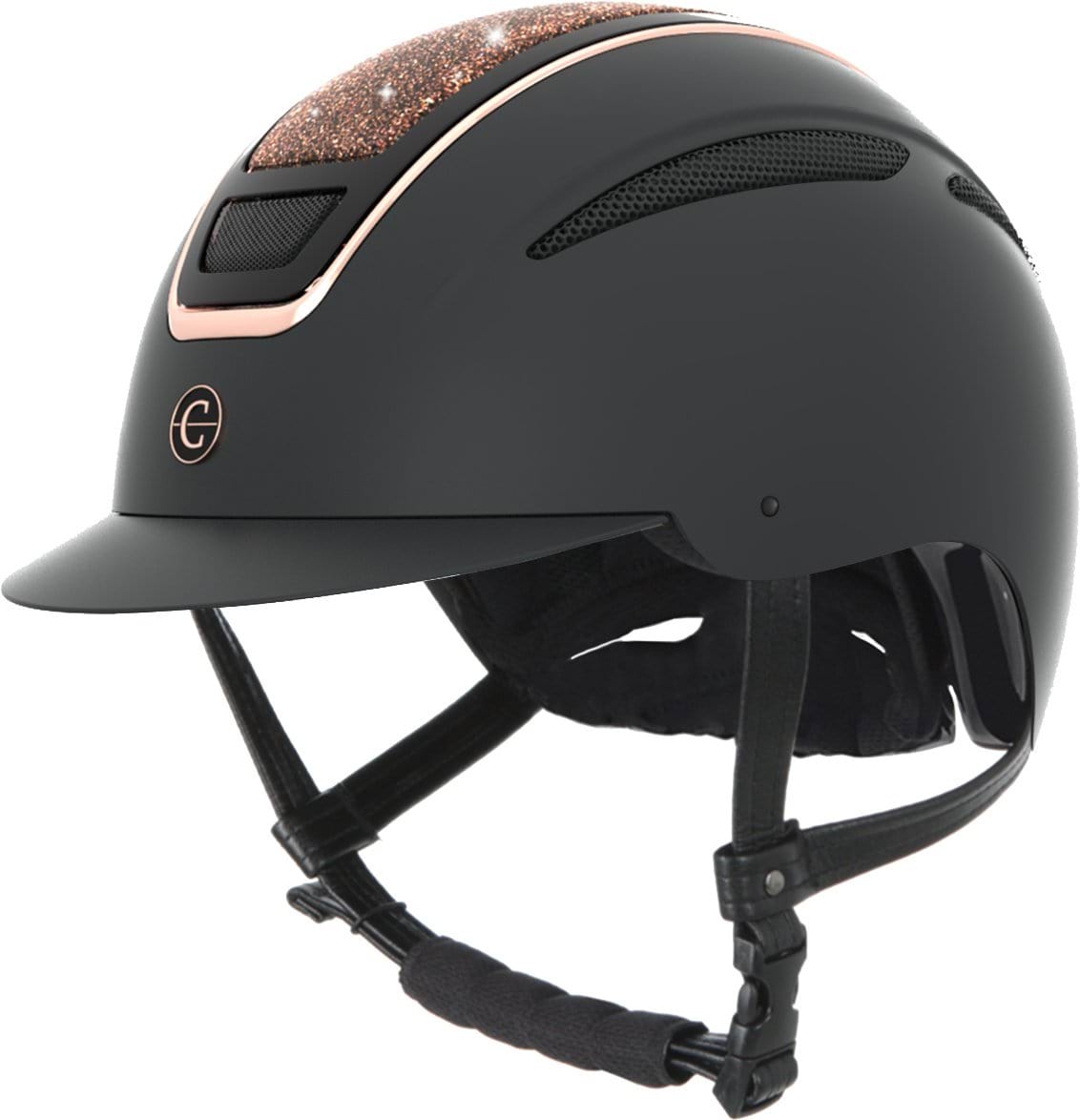 Kask jeździecki Elite, różowe złoto, 56-58 cm, Covalliero