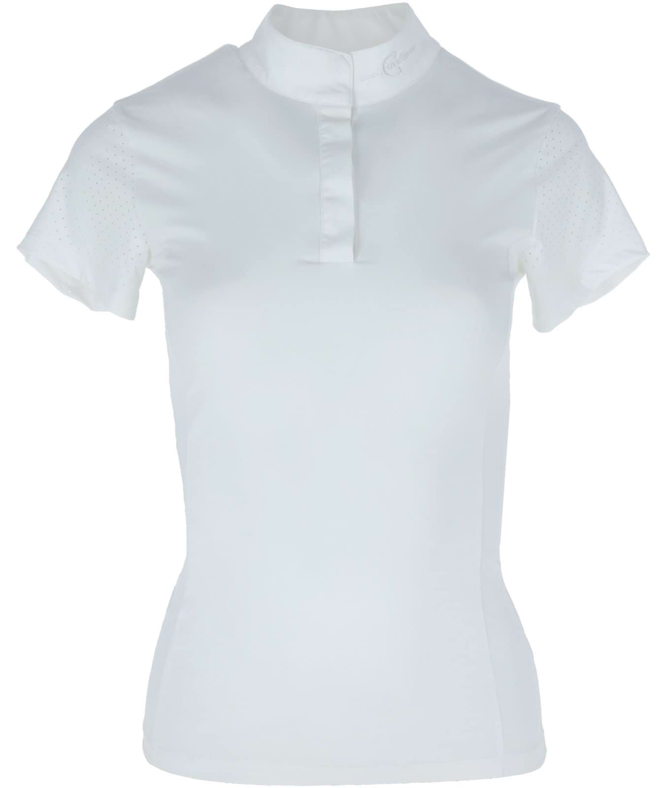 Koszulka jeździecka konkursowa, damska, biały, roz. L, Covalliero