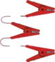 Kabel przyłączeniowy ogrodzenia elektrycznego z 3 krokodylkami, czerwony, 2 x 60 cm, Kerbl