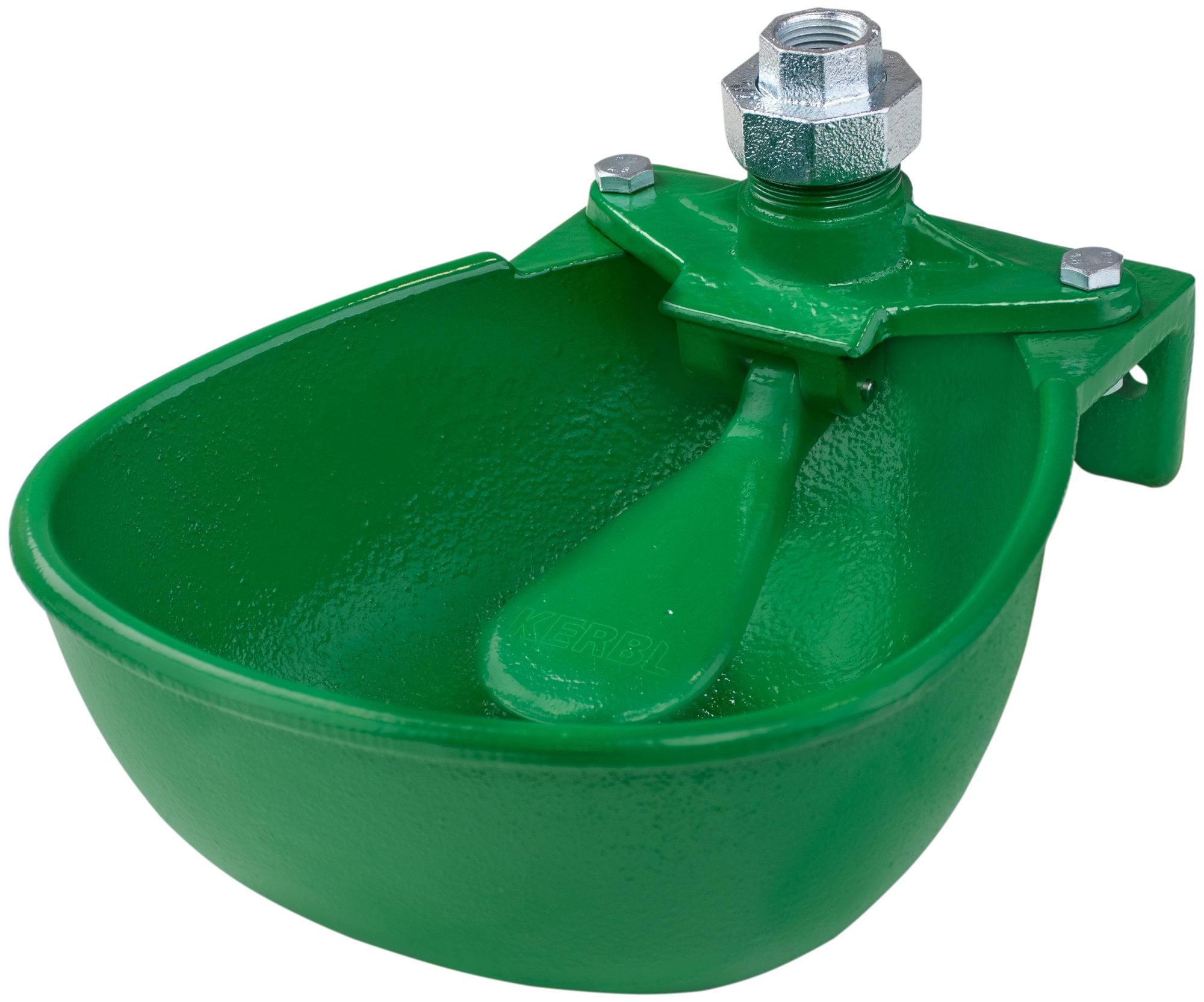 Poidło miskowe żeliwne, dla bydła i koni, typ PM-6, 2,5L, oliwkowe, Kerbl
