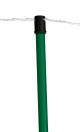 Zapasowy słupek ogrodzeniowy, 90 cm, zielony, podw. gwóźdź, Kerbl