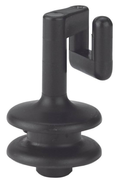 Izolator do plecionek i drutu do słupka metalowego owalnego, górny, Kerbl