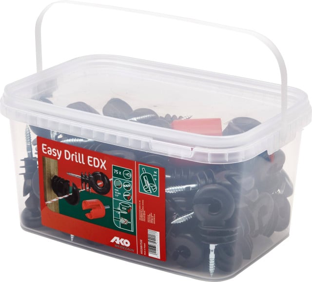 Izolator pierścieniowy Easy-Drill EDX wzmacniany, czarny,75 szt, AKO