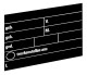 Tablica stanowiskowa niemiecka 40x30 cm, czarna, Kerbl
