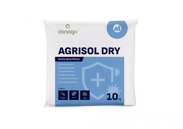Preparat do suchej dezynfekcji, Agrisol Dry, 10 kg, Canagri