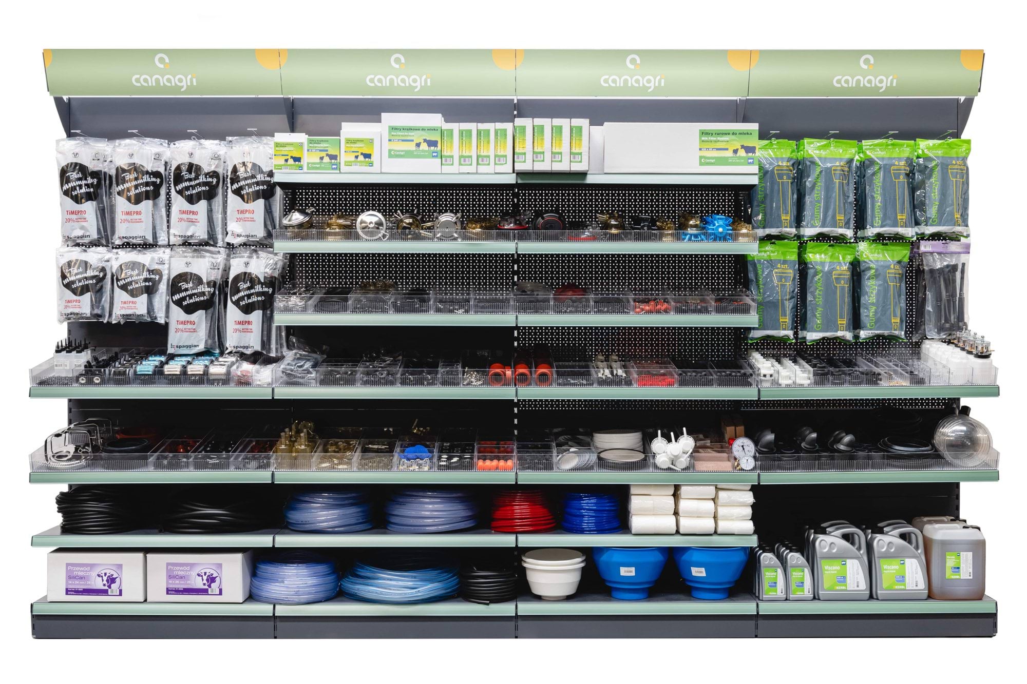 Zatowarowanie modułu, części i akcesoria do dojarek, 4 m