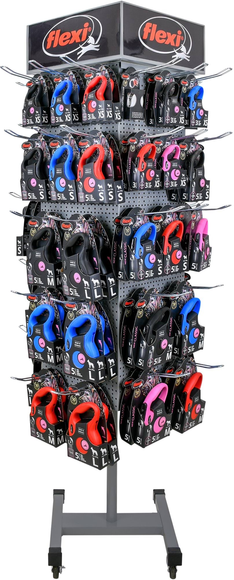 Zatowarowanie modułu FLEXI, ekspozytor obrotowy