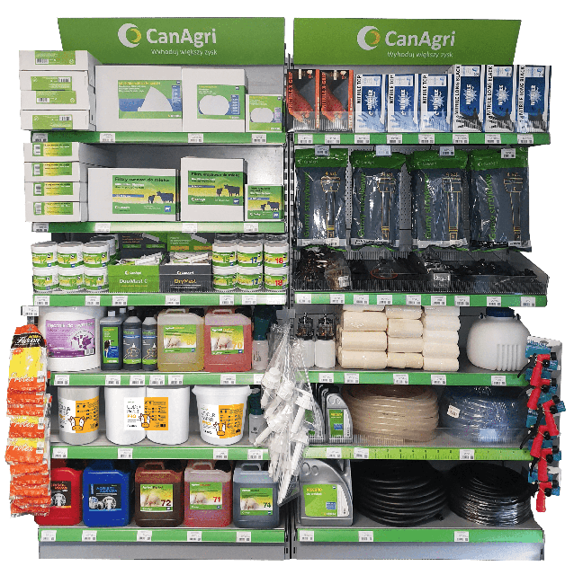 Zatowarowanie modułu, hodowla bydła mlecznego, 2 m