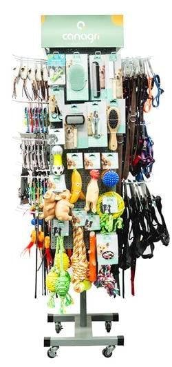 Zatowarowanie modułu, pet mix, ekspozytor obrotowy