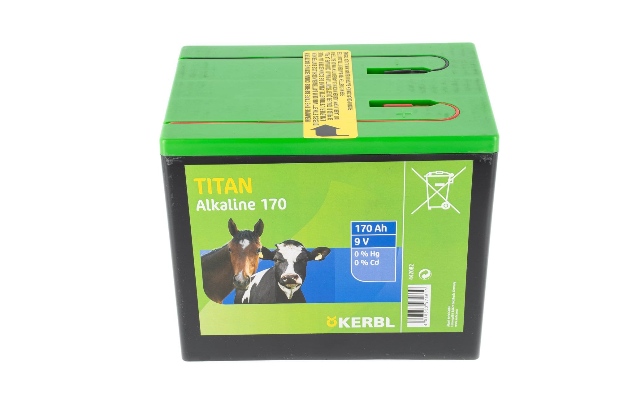 Bateria alkaliczna do elektryzatora TITAN, 9 V, 170 Ah, Kerbl