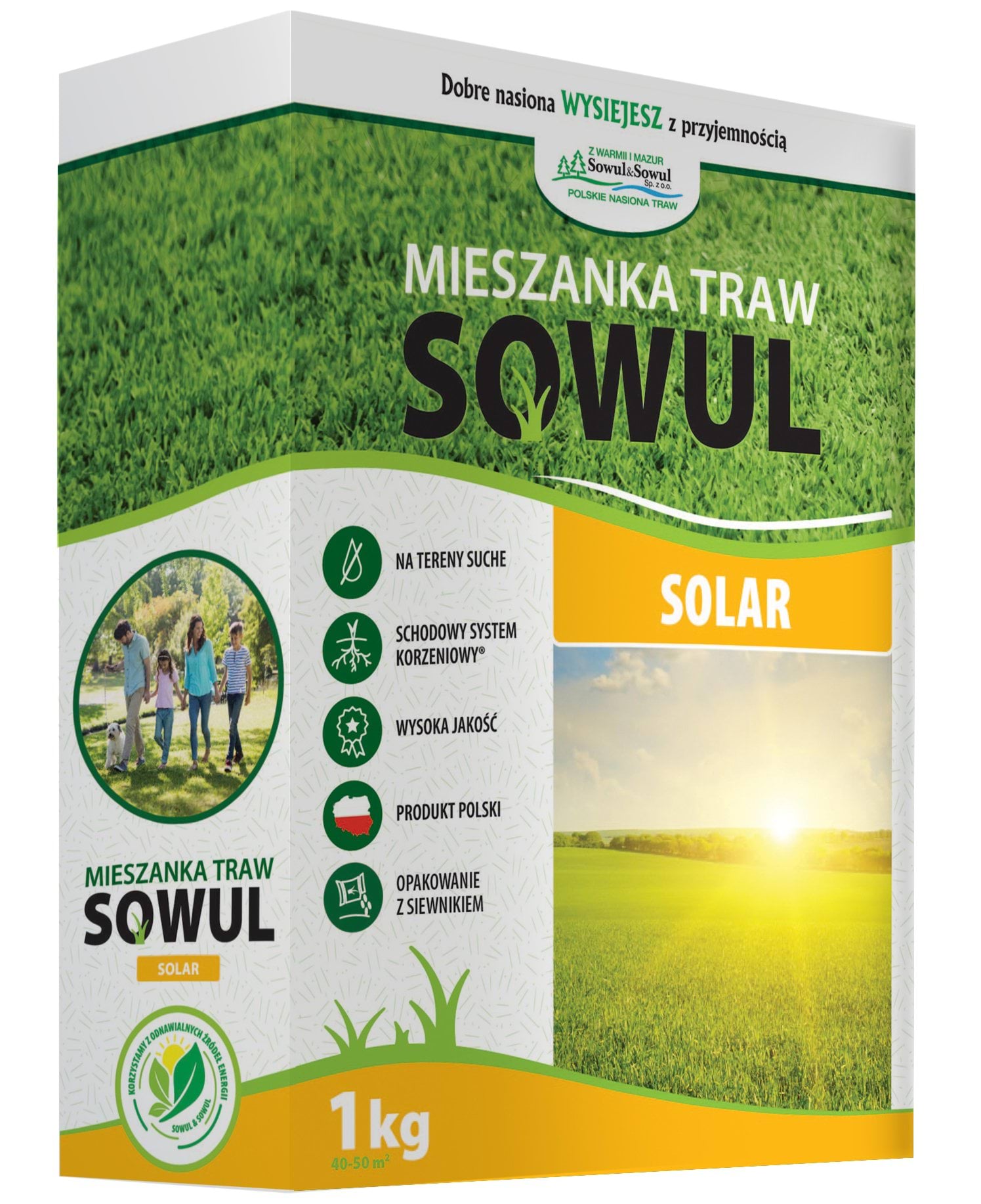 Mieszanka traw Solar, 1 kg, Sowul & Sowul