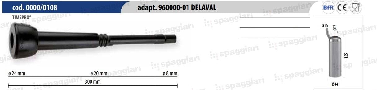 Guma strzykowa typ Alfa Laval 96000001, "ósemka", 8 mm, 4szt., Spaggiari
