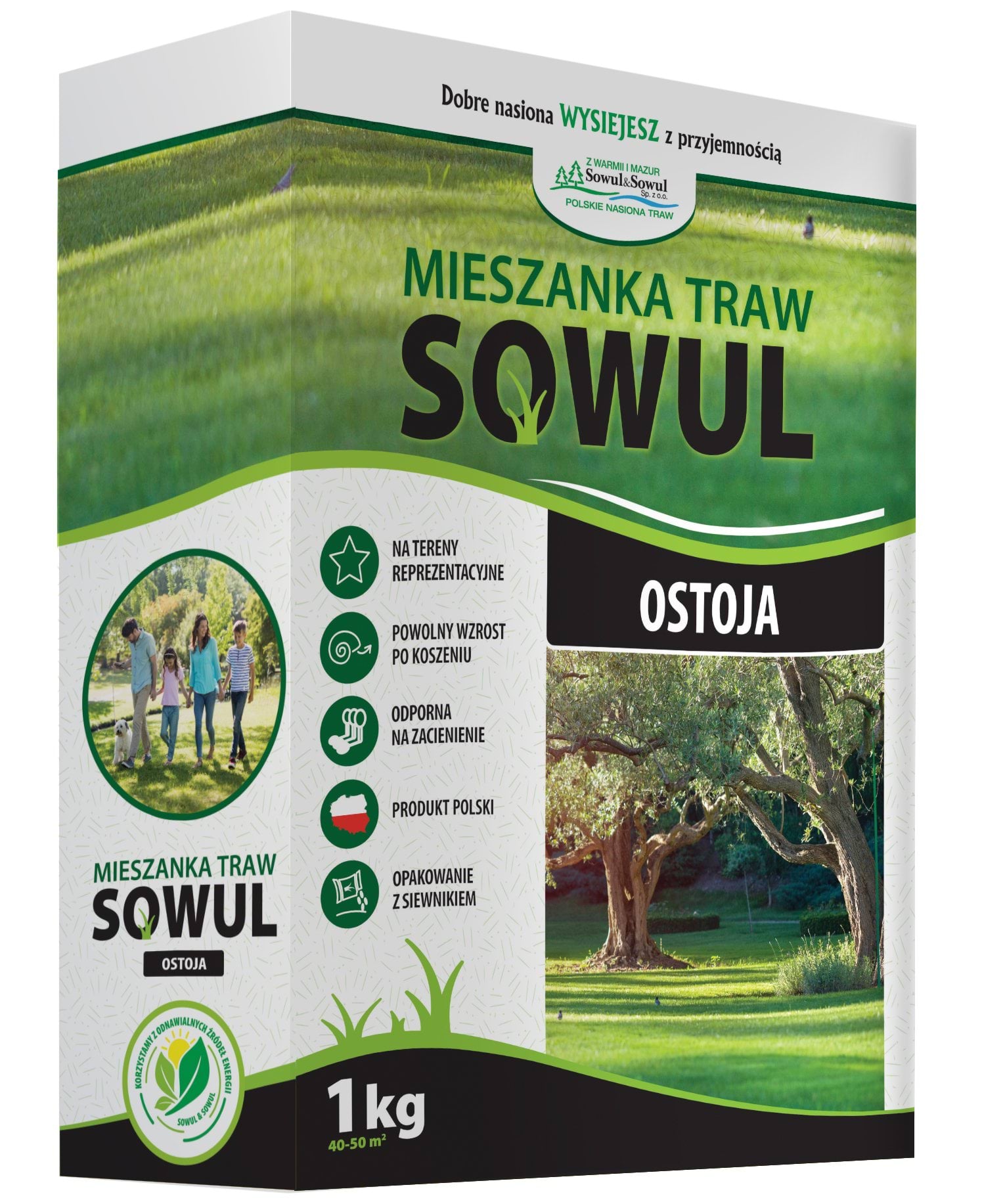 Mieszanka traw Ostoja, 1 kg, Sowul & Sowul