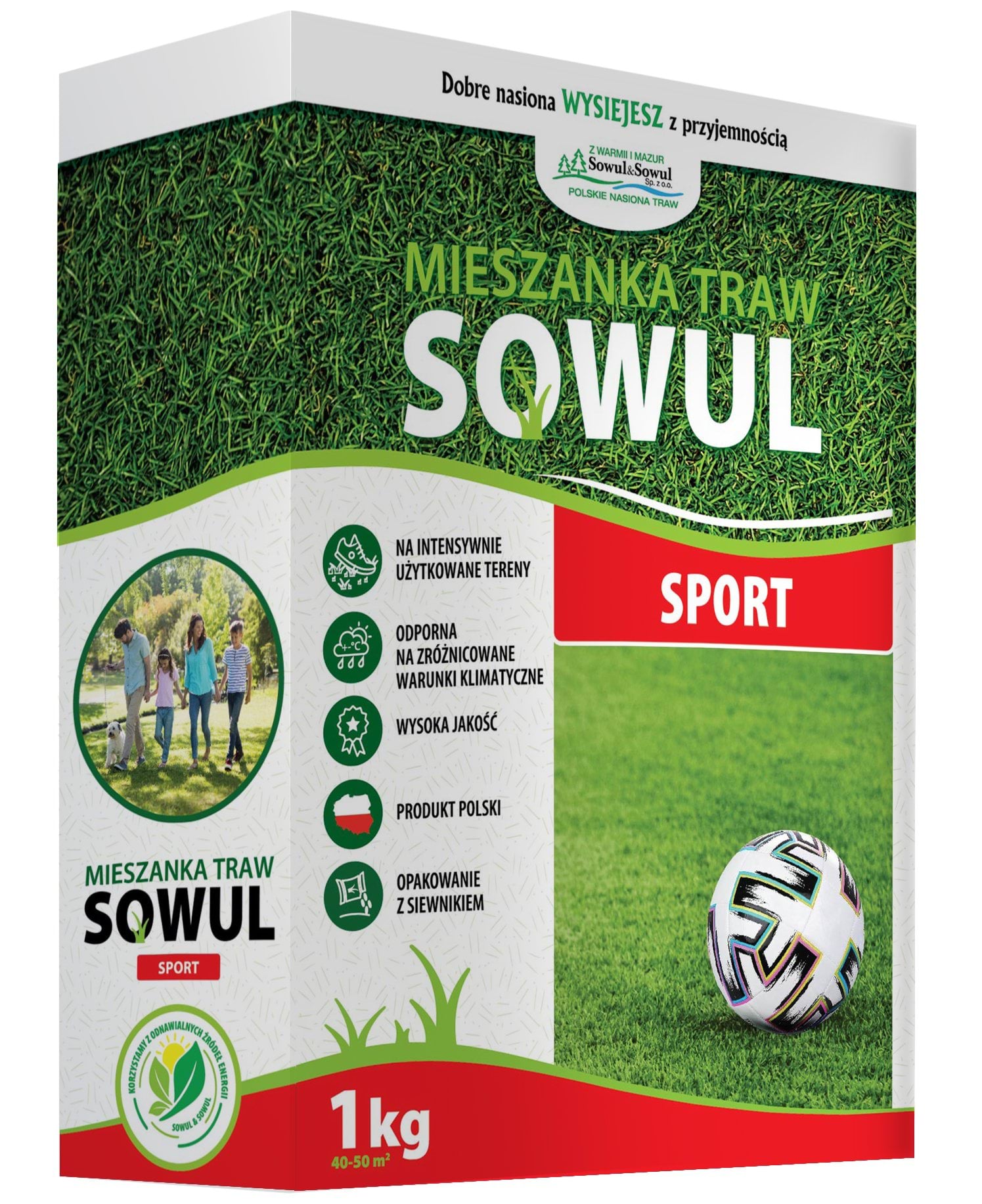 Mieszanka traw Sport, 1 kg, Sowul & Sowul