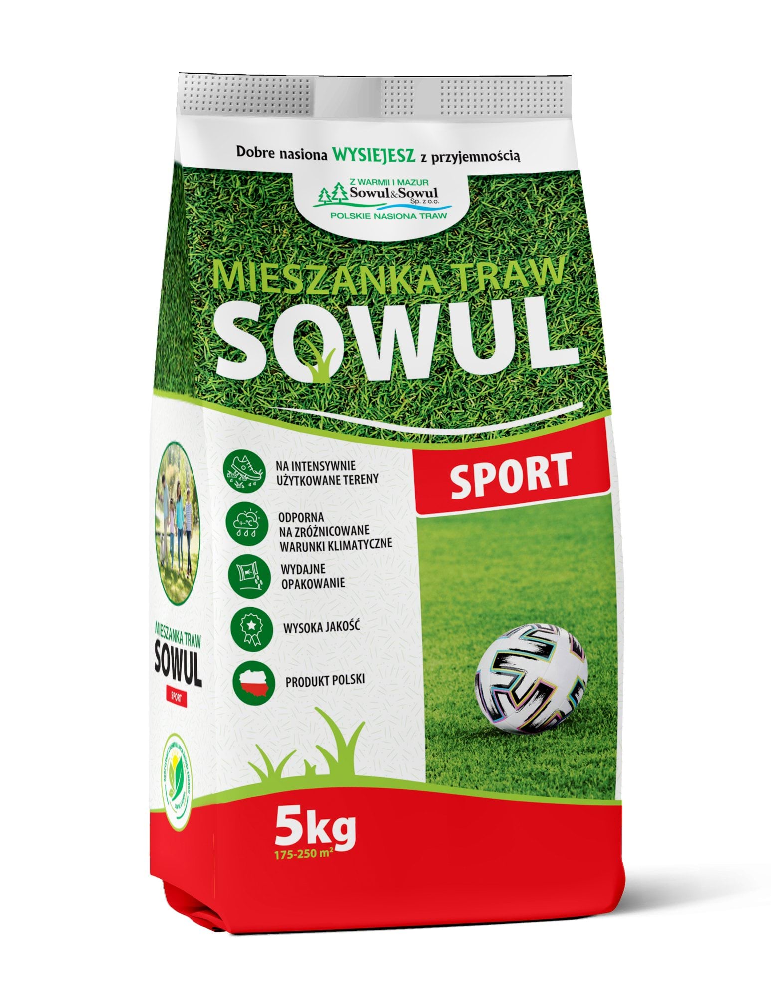 Mieszanka traw Sport, 5 kg, Sowul & Sowul
