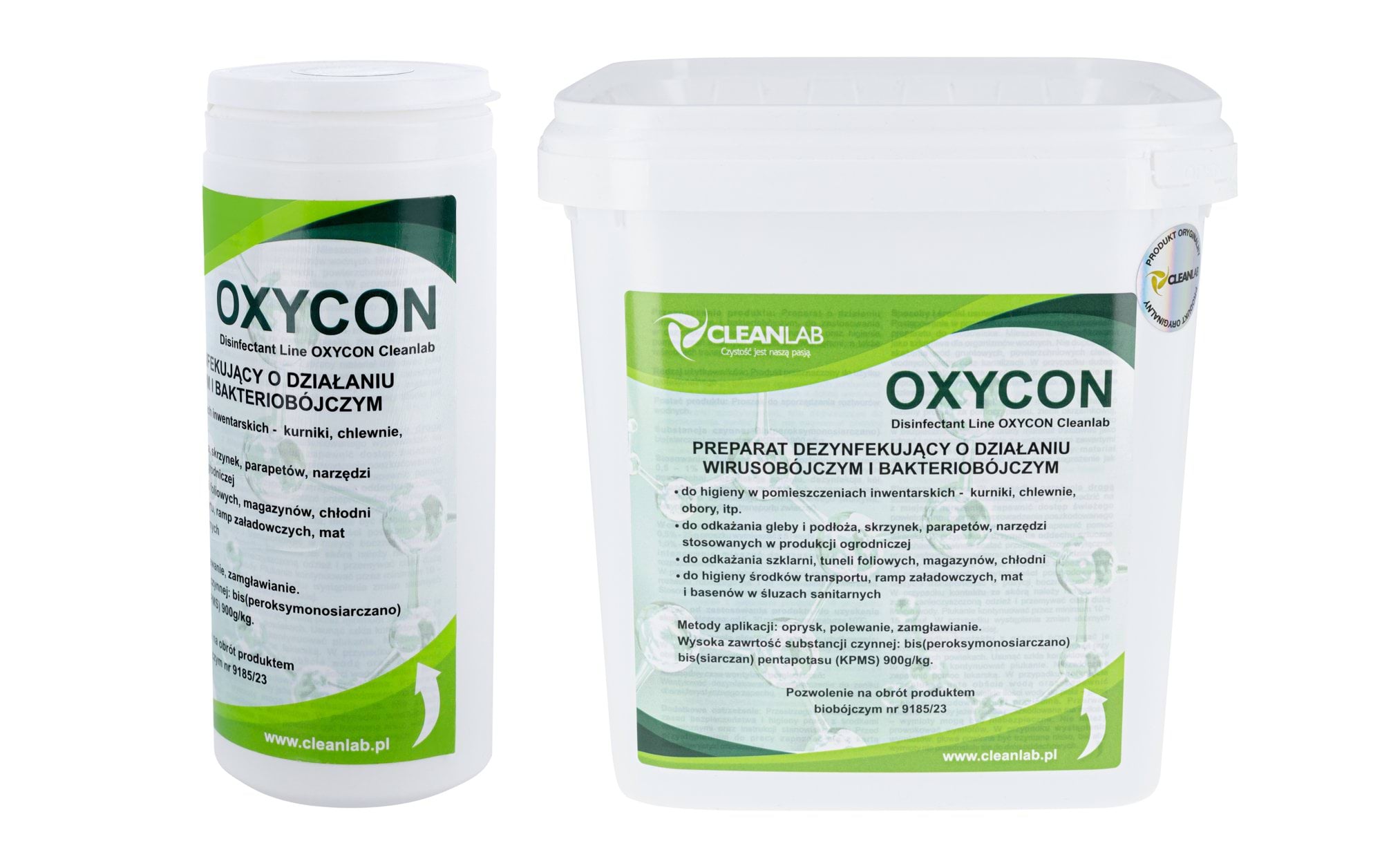 Preparat dezynfekujący o działaniu wirusobójczym i bakteriobójczym OXYCON, 0,2kg - 10kg